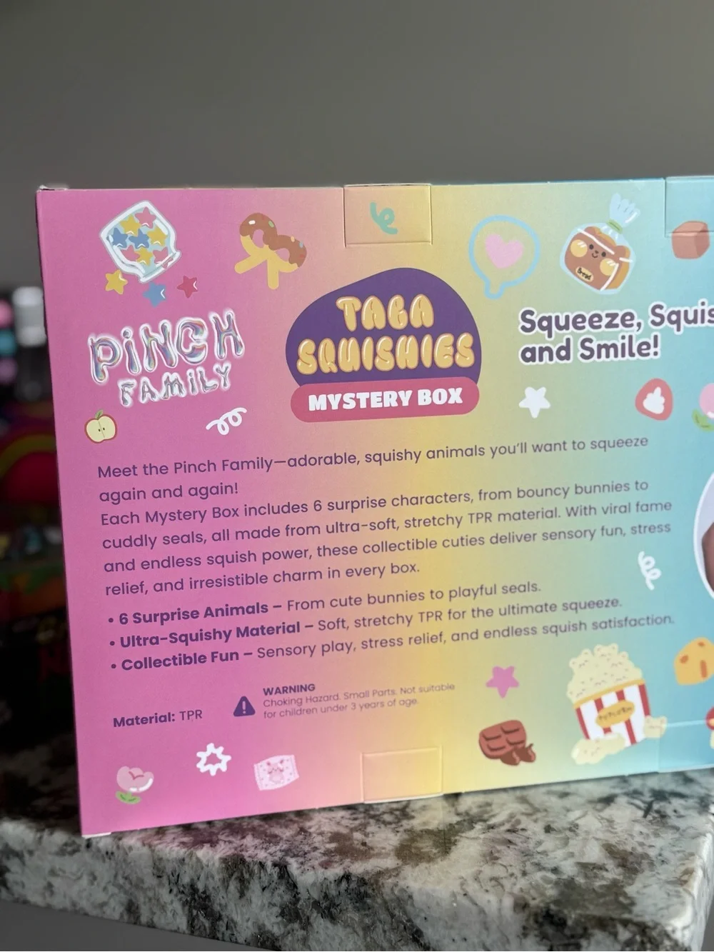 Pinch Family Taba Squishies Mystery Box - Pastel Multi
